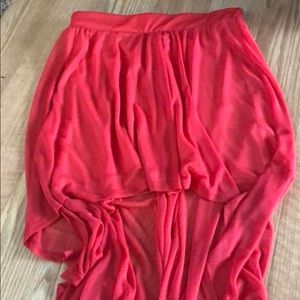 High low skirt